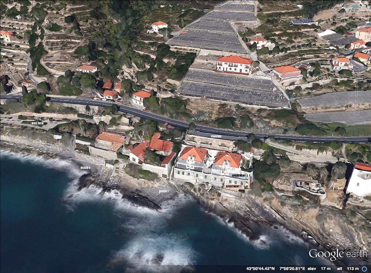 Seaside Holiday Apartment - Unique Location Cipressa Exterior foto